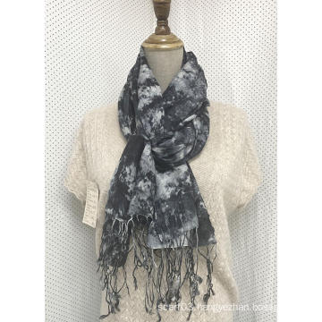 Silk and Cashmere Tie-dyed Fashionable Shawls